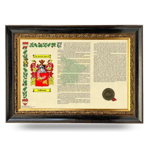 Valbuena Armorial Landscape Framed - Heirloom