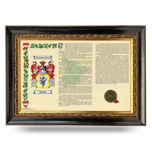 Valenti Armorial Landscape Framed - Heirloom