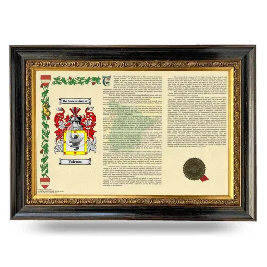 Valenza Armorial Landscape Framed - Heirloom