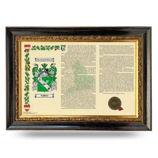 Vallette Armorial Landscape Framed - Heirloom