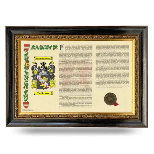 Van'der'veen Armorial Landscape Framed - Heirloom