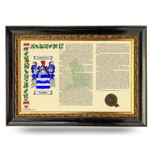 Vanables Armorial Landscape Framed - Heirloom