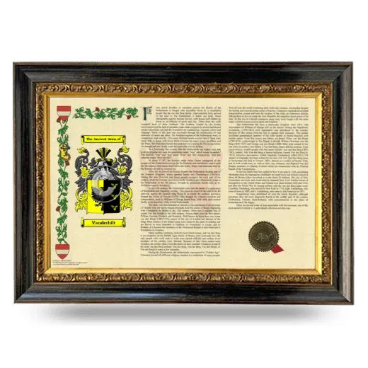 Vanderbilt Armorial Landscape Framed - Heirloom