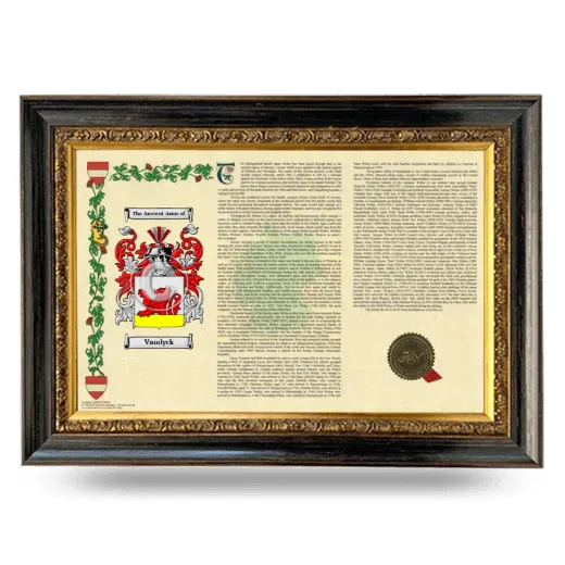 Vandyck Armorial Landscape Framed - Heirloom