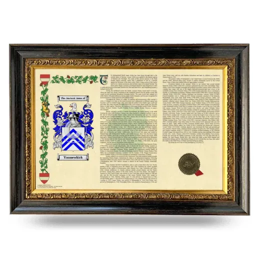 Vannewkirk Armorial Landscape Framed - Heirloom
