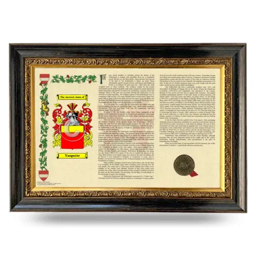 Vanputte Armorial Landscape Framed - Heirloom