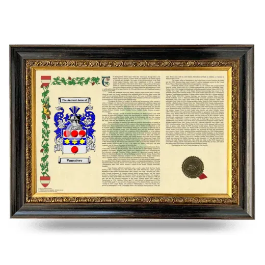Vansciver Armorial Landscape Framed - Heirloom