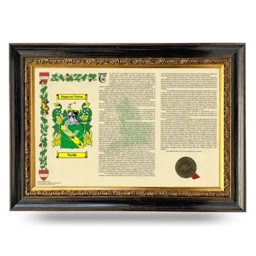 Varlie Armorial Landscape Framed - Heirloom
