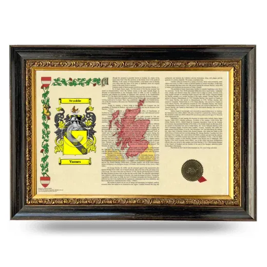 Varnes Armorial Landscape Framed - Heirloom