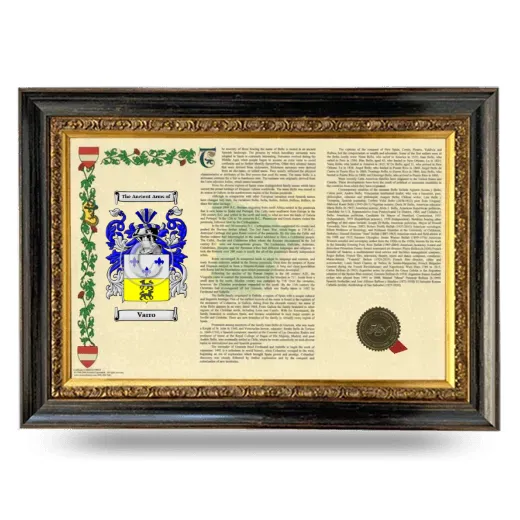 Varro Armorial Landscape Framed - Heirloom