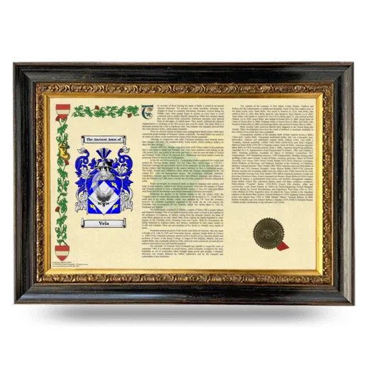 Vela Armorial Landscape Framed - Heirloom