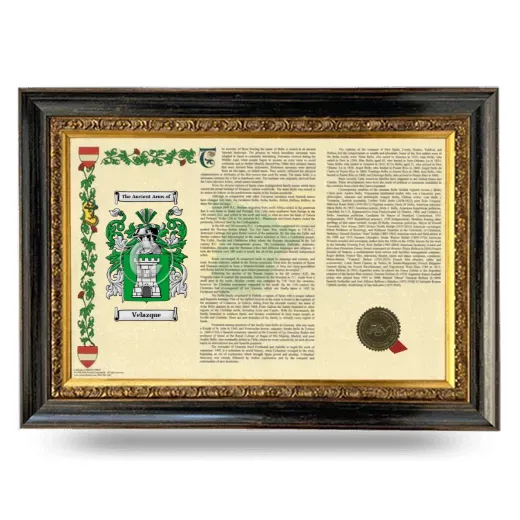 Velazque Armorial Landscape Framed - Heirloom
