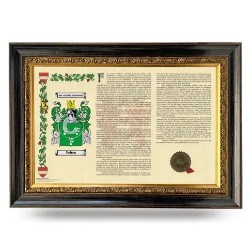 Velten Armorial Landscape Framed - Heirloom