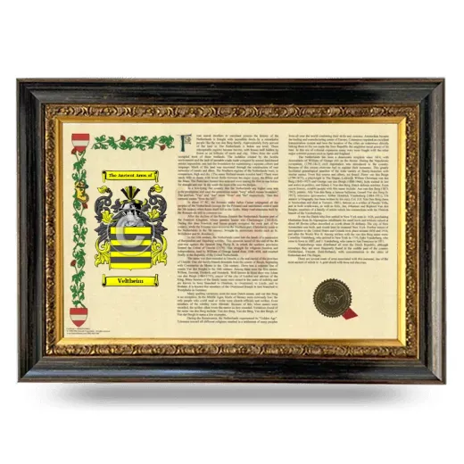 Veltheim Armorial Landscape Framed - Heirloom