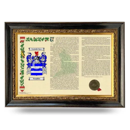 Venables Armorial Landscape Framed - Heirloom