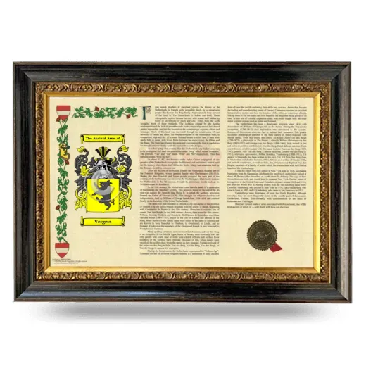 Vergers Armorial Landscape Framed - Heirloom