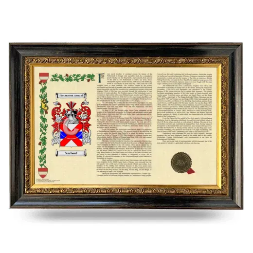Verheul Armorial Landscape Framed - Heirloom