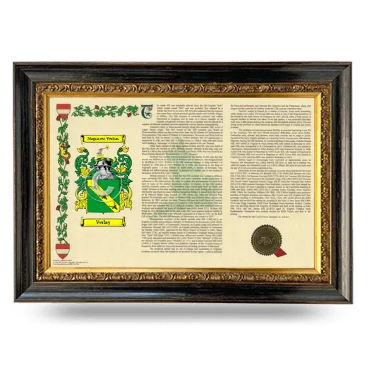 Verlay Armorial Landscape Framed - Heirloom