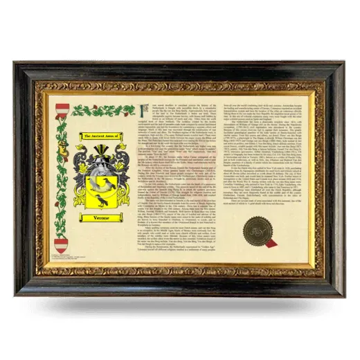 Verone Armorial Landscape Framed - Heirloom