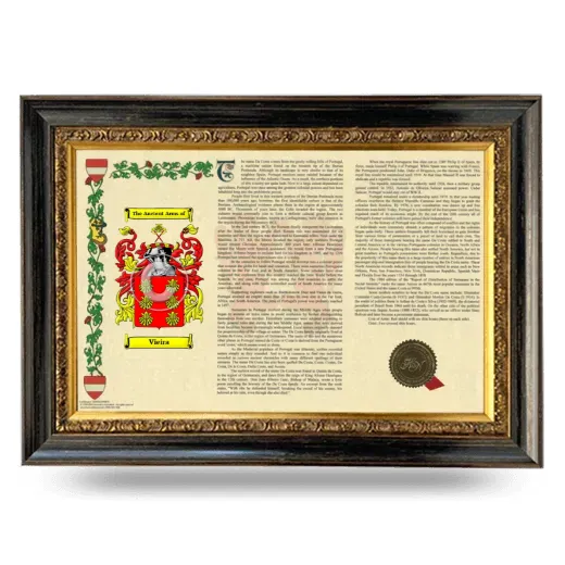Vieira Armorial Landscape Framed - Heirloom