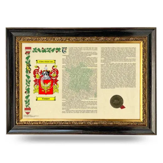 Viennet Armorial Landscape Framed - Heirloom