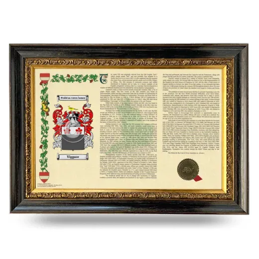 Viggare Armorial Landscape Framed - Heirloom