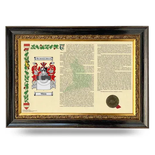 Vilain Armorial Landscape Framed - Heirloom