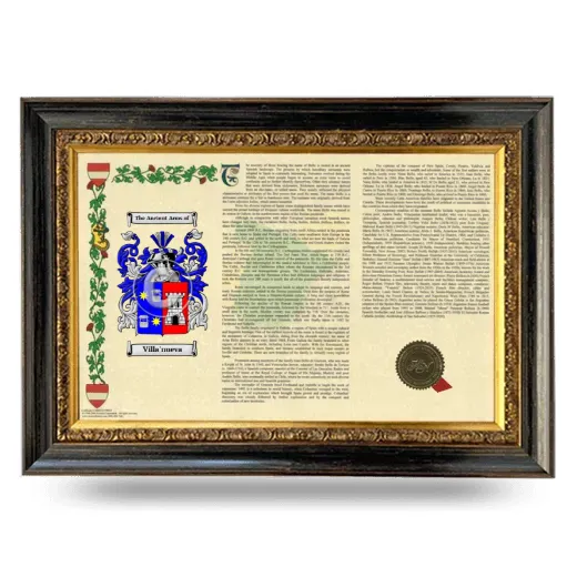 Villa'nueva Armorial Landscape Framed - Heirloom