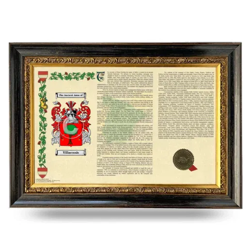 Villacrusis Armorial Landscape Framed - Heirloom