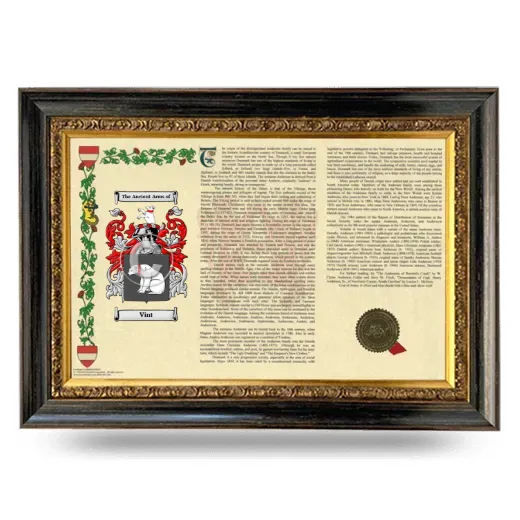 Vint Armorial Landscape Framed - Heirloom