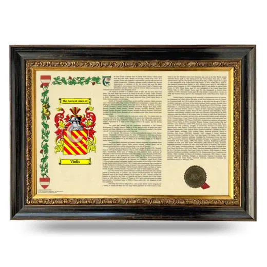 Virdis Armorial Landscape Framed - Heirloom