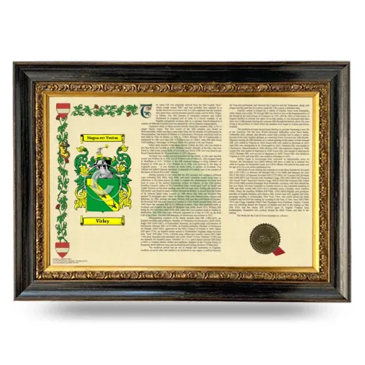 Virlay Armorial Landscape Framed - Heirloom
