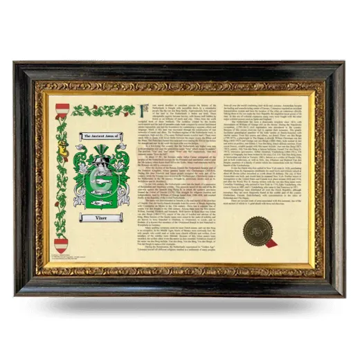 Viser Armorial Landscape Framed - Heirloom