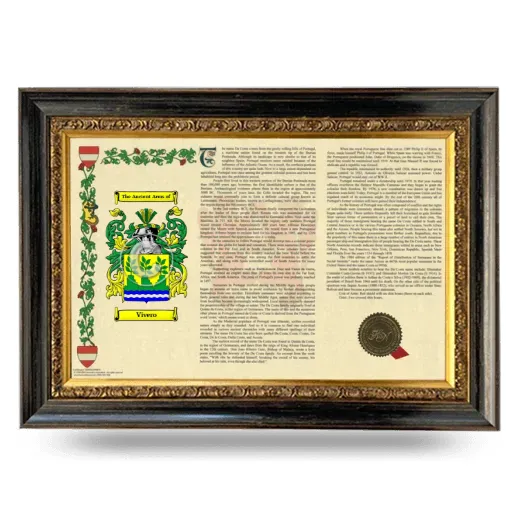 Vivero Armorial Landscape Framed - Heirloom