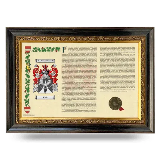 Vlak Armorial Landscape Framed - Heirloom