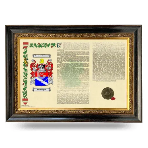 Vlissingen Armorial Landscape Framed - Heirloom