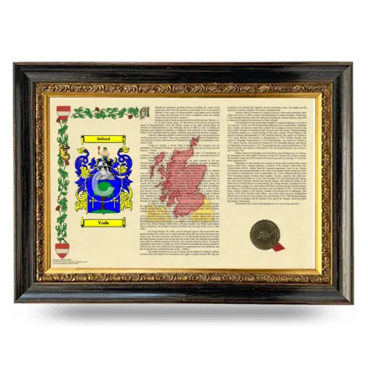 Vode Armorial Landscape Framed - Heirloom