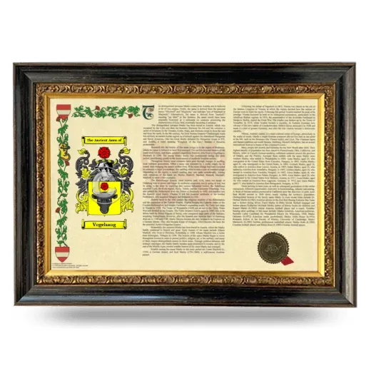 Vogelsang Armorial Landscape Framed - Heirloom