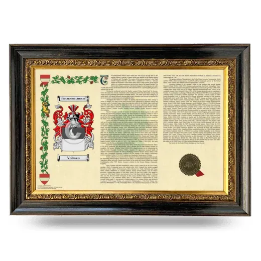 Volman Armorial Landscape Framed - Heirloom