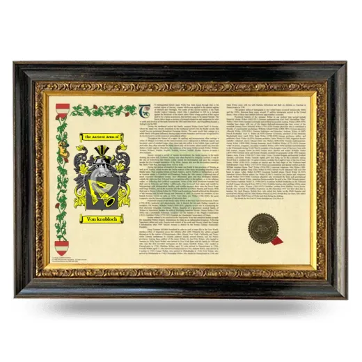 Von knobloch Armorial Landscape Framed - Heirloom