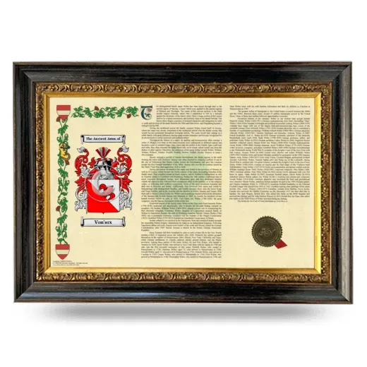 Von'arx Armorial Landscape Framed - Heirloom