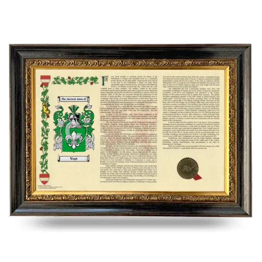 Voyt Armorial Landscape Framed - Heirloom