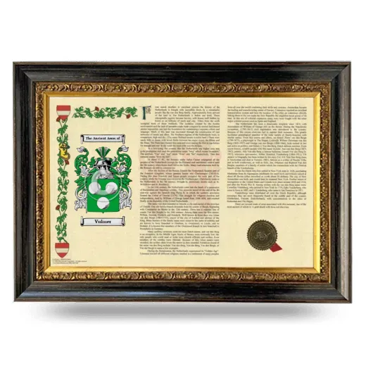 Vulmer Armorial Landscape Framed - Heirloom