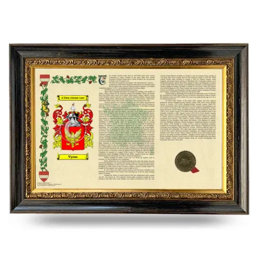Vyens Armorial Landscape Framed - Heirloom