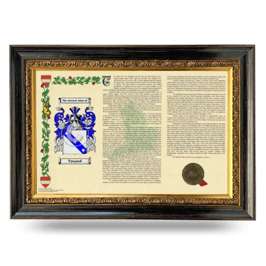 Vynyard Armorial Landscape Framed - Heirloom