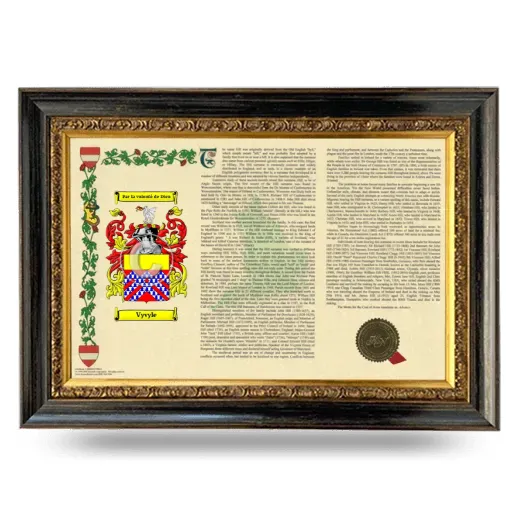 Vyvyle Armorial Landscape Framed - Heirloom