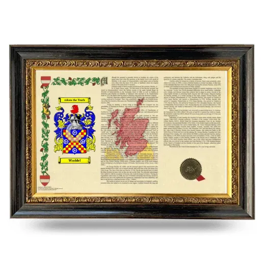 Waddel Armorial Landscape Framed - Heirloom