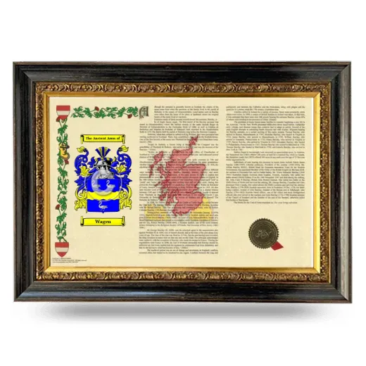Wagen Armorial Landscape Framed - Heirloom