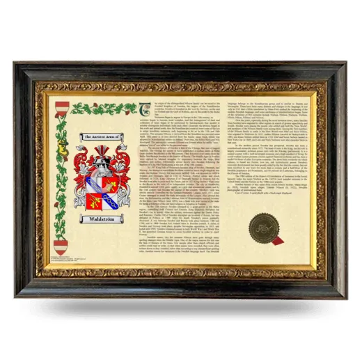Wahlström Armorial Landscape Framed - Heirloom