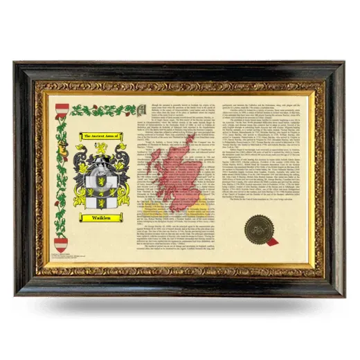 Waiklen Armorial Landscape Framed - Heirloom